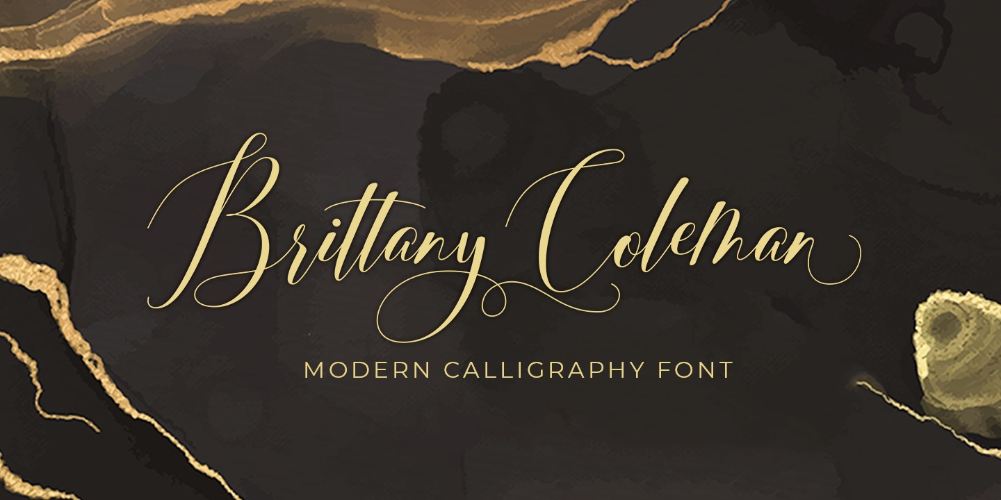 Brittany Coleman Regular Font preview